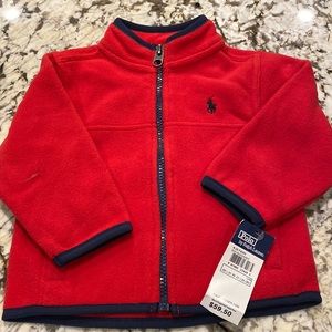 NWT polo red toddler fleece